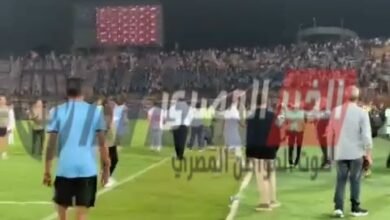 احتفالات جماهير الزمالك واللاعبين بعد الفوز على البنك الاهلى فى الدورى