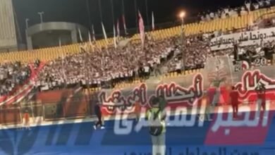 هتافات جماهير الزمالك لـ"مصطفى شلبي"امام البنك الاهلى فى الدورى